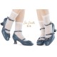 Iris Corolla Frame Square Heel Shoes(Reservation/8 Colours/Full Payment Without Shipping)